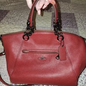 COACH PEBBLE LEATHER   PRAIRIE SATCHEL